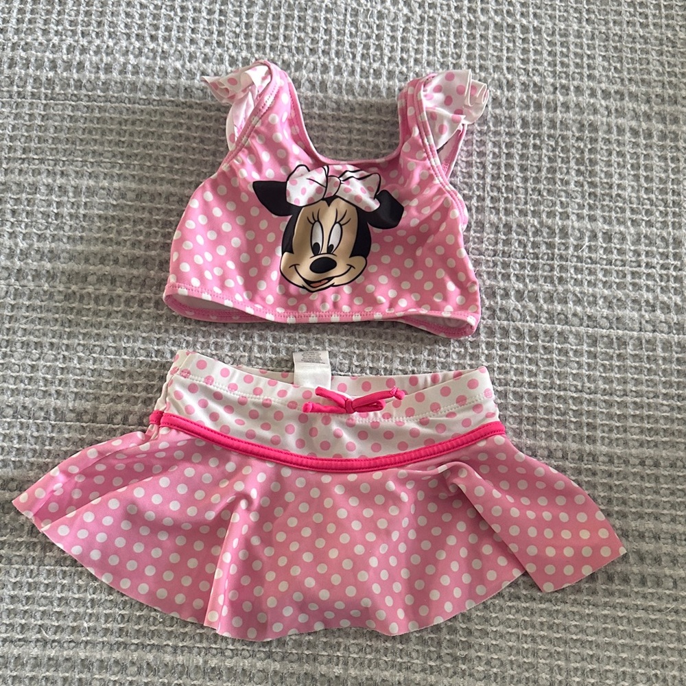 Pink Polka Dot Minnie Mouse Two-Piece Set